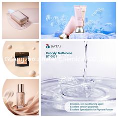 Caprylyl methicone El índice de refracción final n/20D 1.4100 1.4200 Ingrediente para formulaciones para el cuidado de la piel