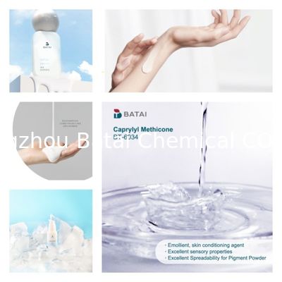 Caprylyl methicone El índice de refracción final n/20D 1.4100 1.4200 Ingrediente para formulaciones para el cuidado de la piel