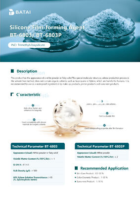 Waterproof Film Former Trimethylsiloxysilicate MQ Resin Powder For Smudge-proof Color Cosmetics