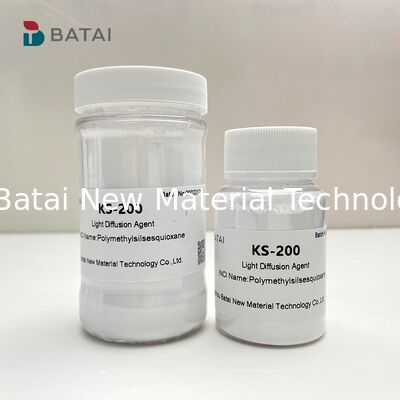 Agente de difusión de luz de grado industrial KS-200: Logra una alta transmitancia >92% para una uniformidad de luz superior