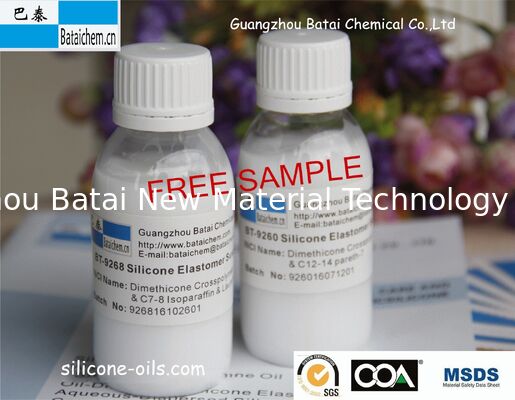 Suspensión líquida blanca lechosa del elastómero de silicón BT-9268 con el Suave-foco y el tacto delicioso