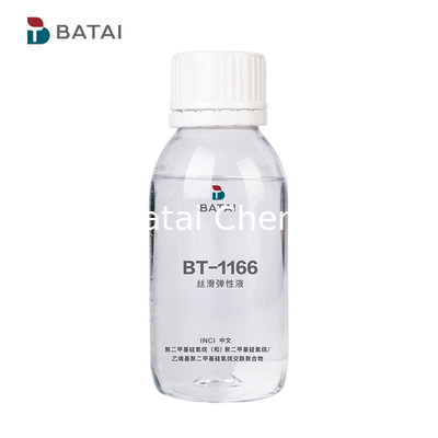 BT1166 Peso molecular alto PDMS y mezcla de polímeros de organosilicona Productos químicos diarios con efecto de dibujo de alambre / aceite para el cuidado del cabello