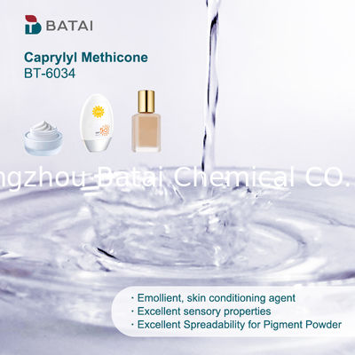 Silicona solubilizante INCI Caprylyl Methicone Octyltrimethicone con buena extensibilidad para bases de maquillaje